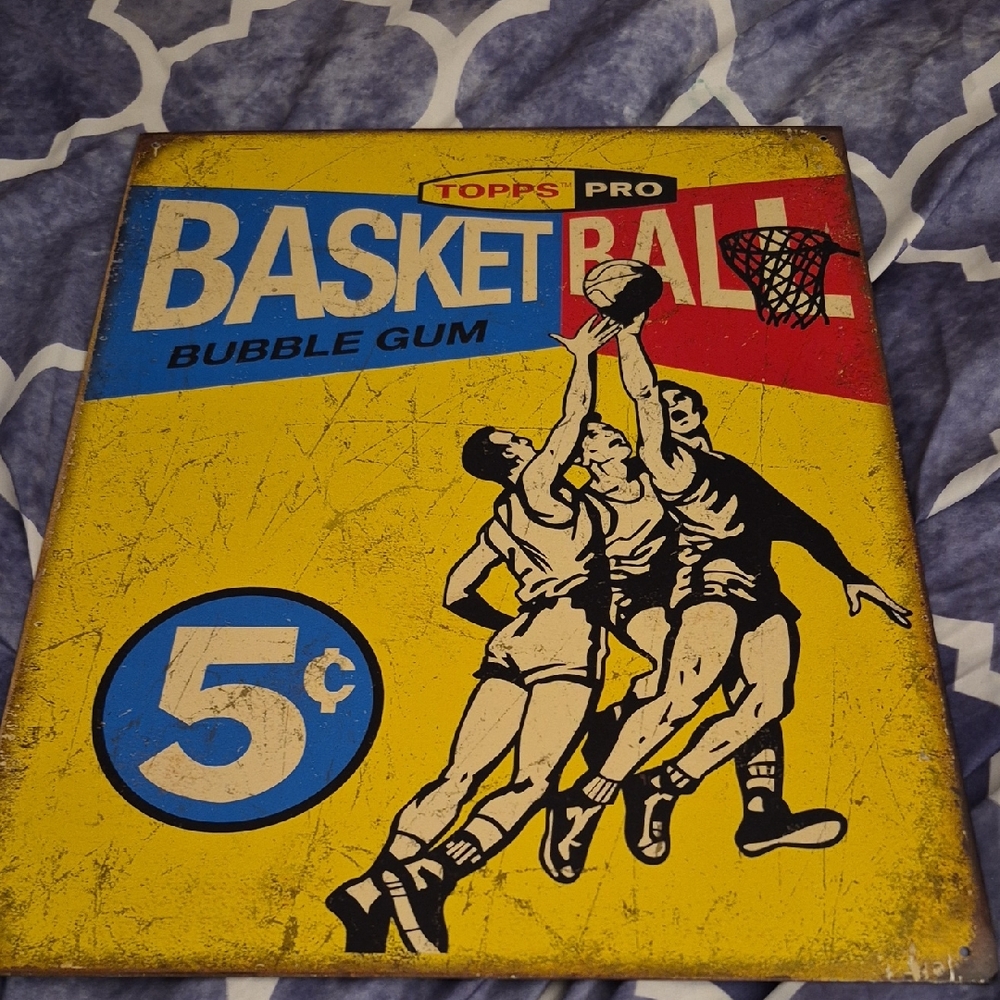 Topps Pro Basketball Bubble Gum Sign